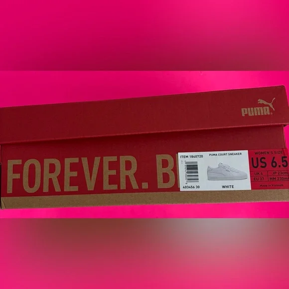 ❤️New PUMA Women's Court Sneaker, White, Size 6.5 - Picture 12 of 15